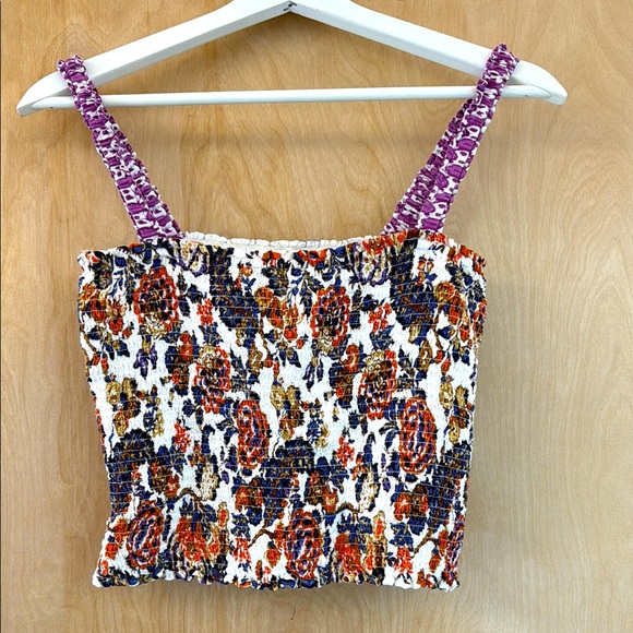 Anthropologie Tops - Anthropologie Multicolored Smocked Tank Top: Eligible 3/$25